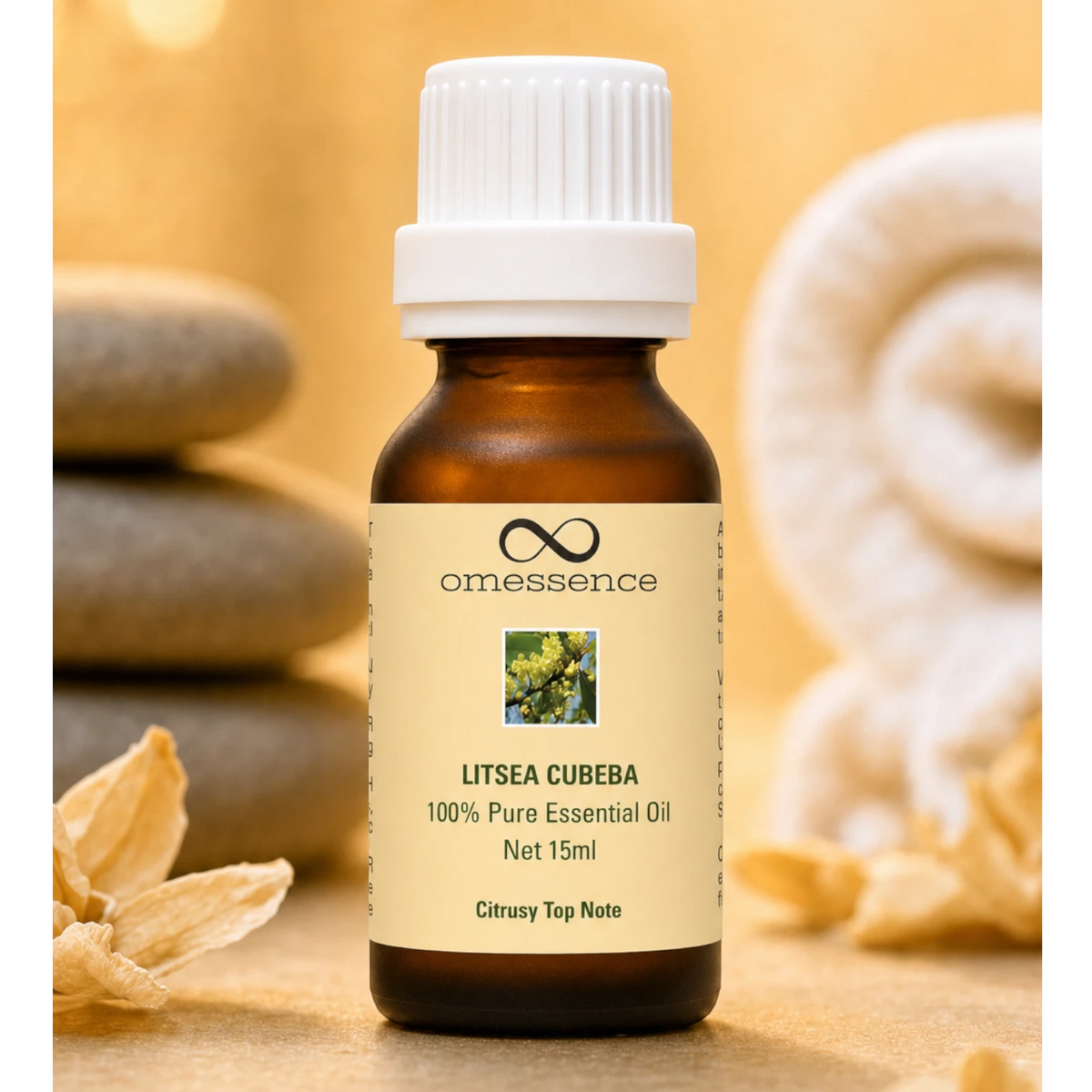 Omessence Litsea Cubeba Pure Essential Oil 15ml
